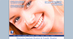 Desktop Screenshot of dentalworldofmarietta.com